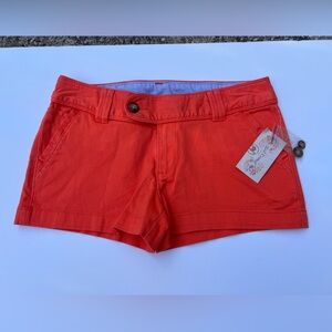 New Red Camel Stretch Cotton Short, Clementine (Melonish Orangey Color), Size 7